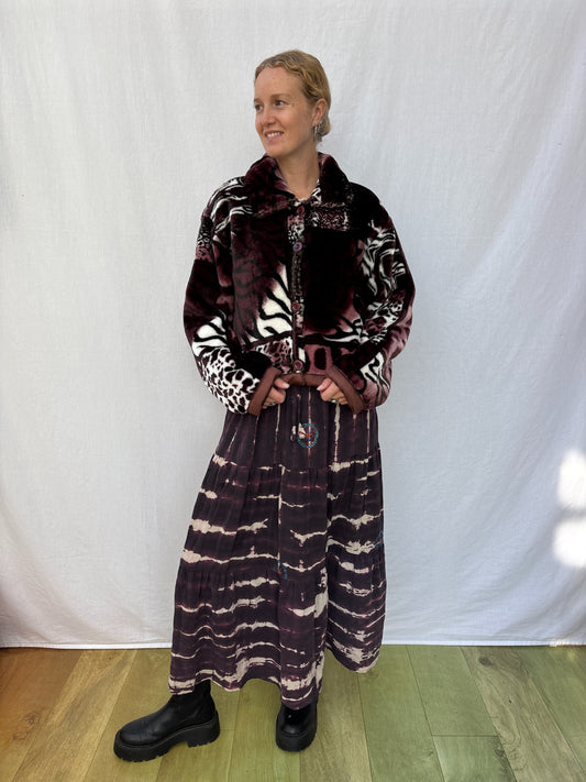 BLANKET JACKET | Animal Garnet