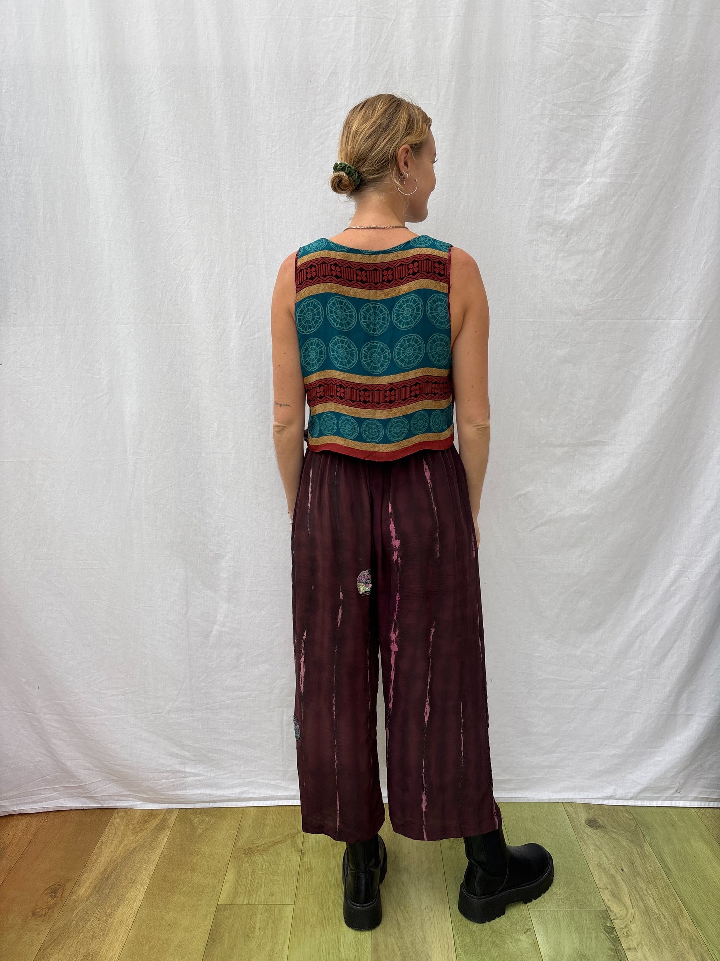 SILK WAISTCOAT | S/M ~ Pearl