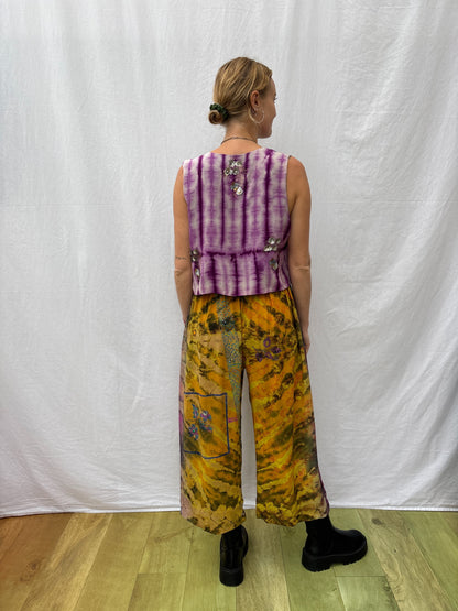 SILK WAISTCOAT | M/L ~ Queen