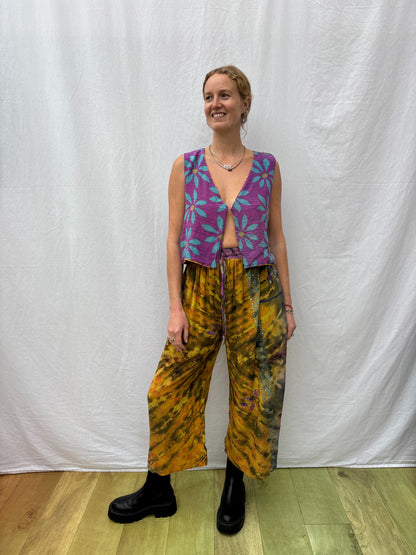 SILK WAISTCOAT | M/L ~ Primrose