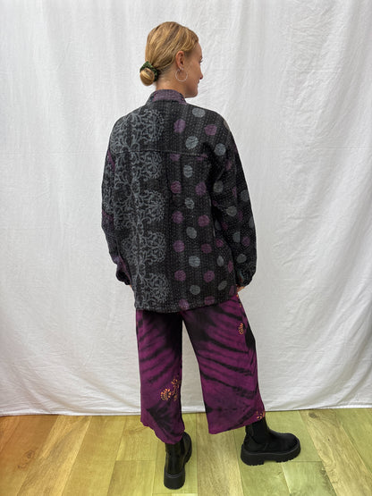 KANTHA ZIP BOMBER | To the moon