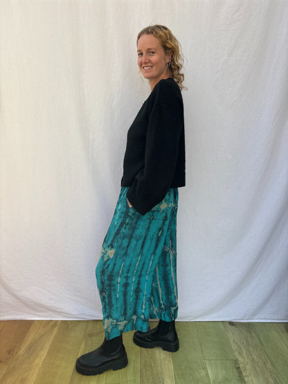 SILK TROUSERS | Short ~ Sea Dream