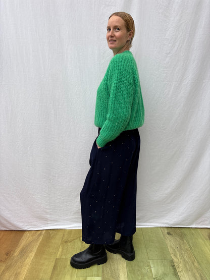 SILK TROUSERS | Short ~ Navy