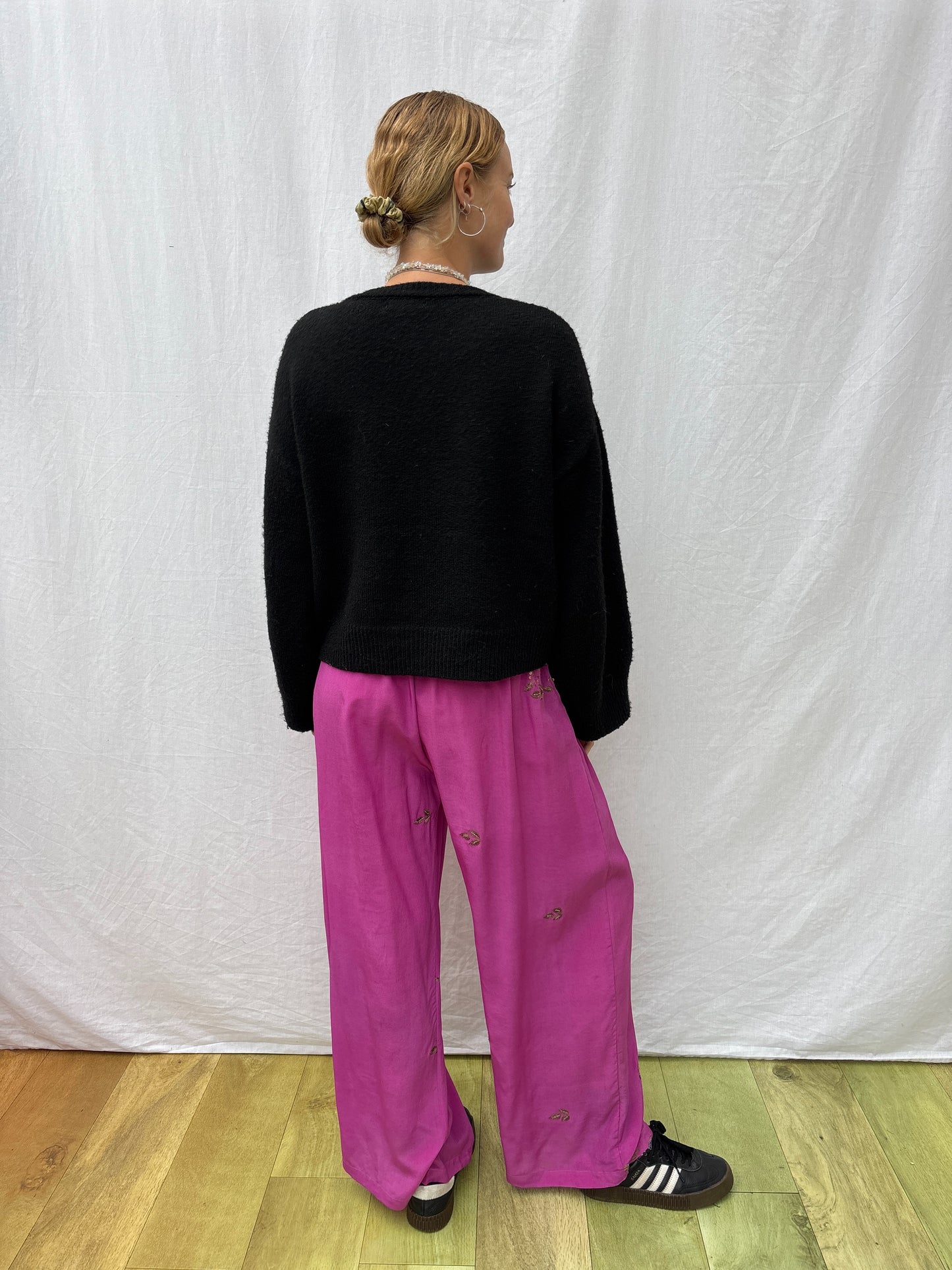 SILK TROUSERS | Long ~ Pink