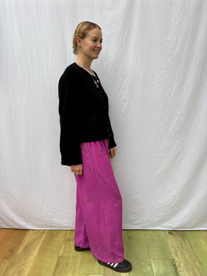 SILK TROUSERS | Long ~ Pink