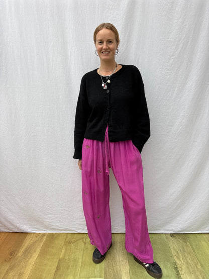 SILK TROUSERS | Long ~ Pink