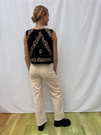 SILK WAISTCOAT | M/L ~ Shining