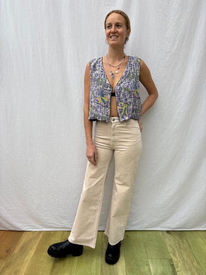 SILK WAISTCOAT | M/L ~ Shining