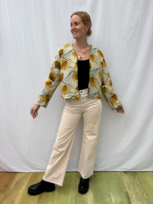 Silk Jacket | Bringing flowers