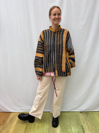 KANTHA ZIP BOMBER | Sanskrit