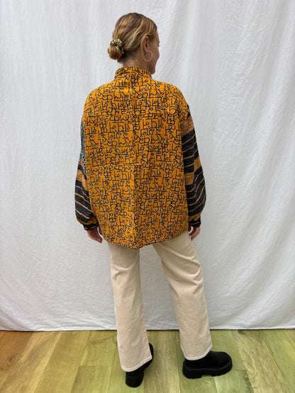 KANTHA ZIP BOMBER | Sanskrit