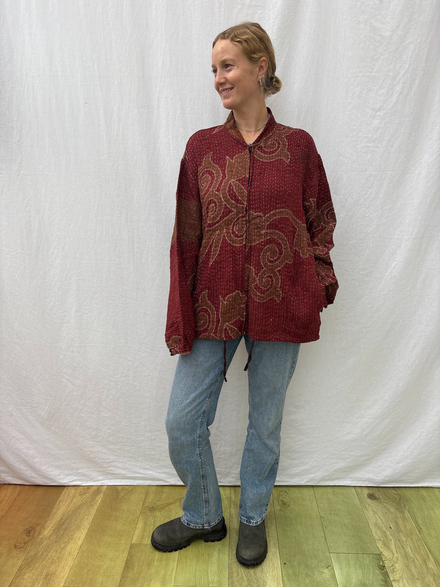 KANTHA ZIP BOMBER | Liberty