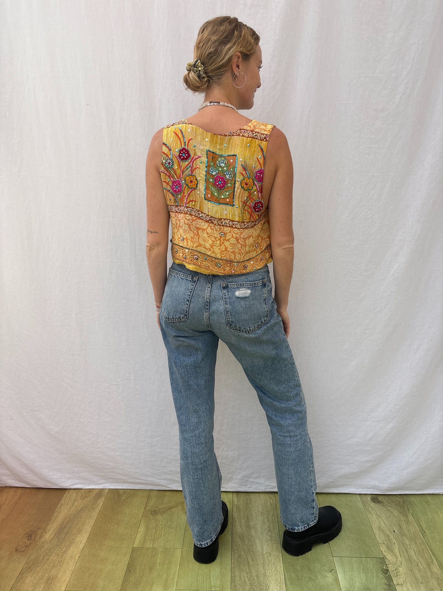 SILK WAISTCOAT | S/M ~ Sundown