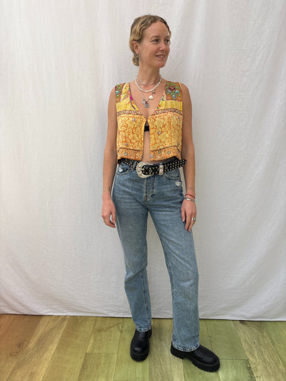 SILK WAISTCOAT | S/M ~ Sundown