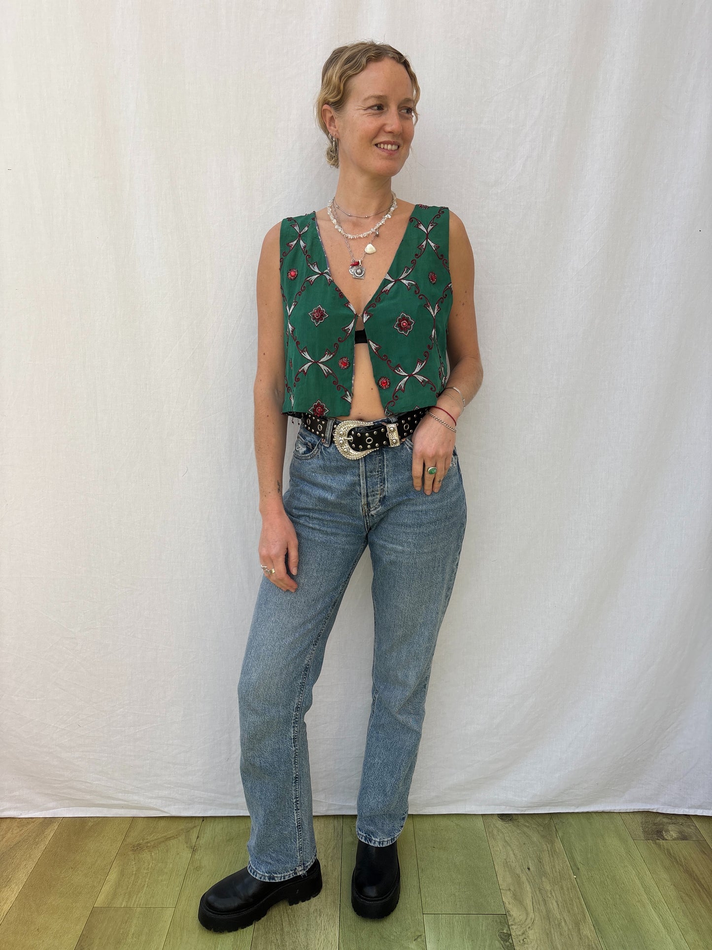 SILK WAISTCOAT | S/M ~ Dazzling