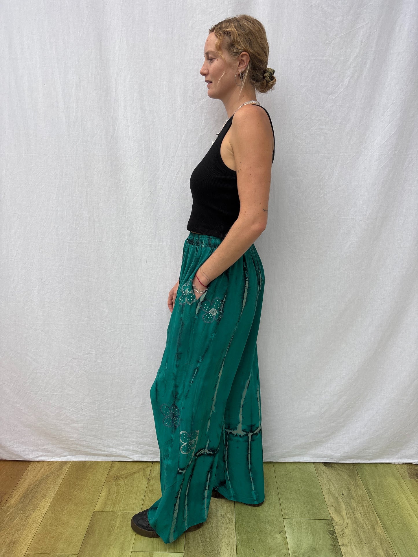 SILK TROUSERS | Long ~ Swimming