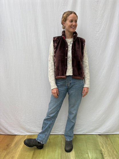 BLANKET GILET | Chocolate