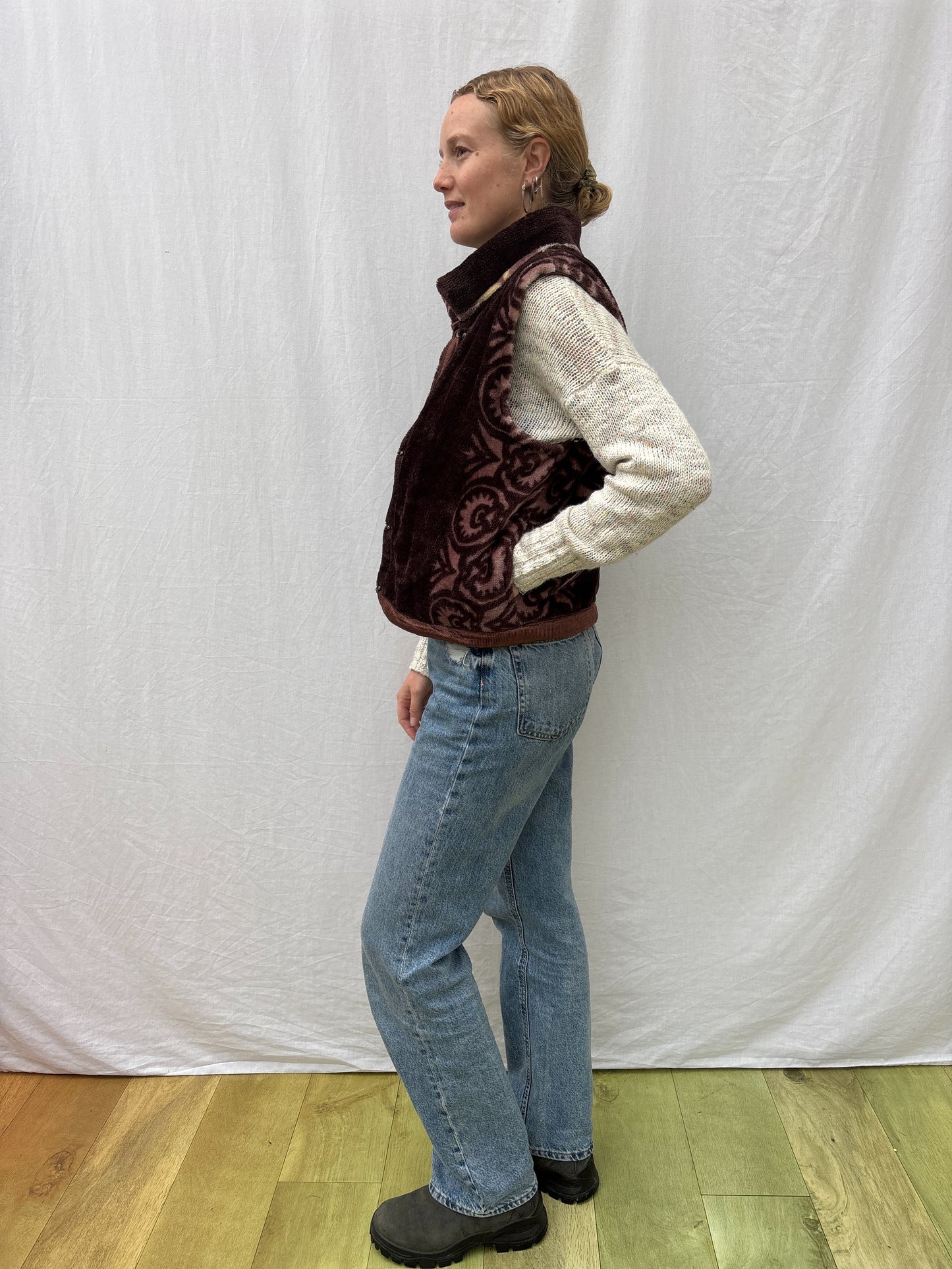 BLANKET GILET | Chocolate