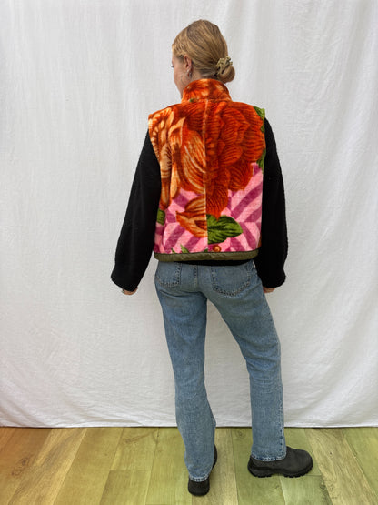 BLANKET GILET | Flower