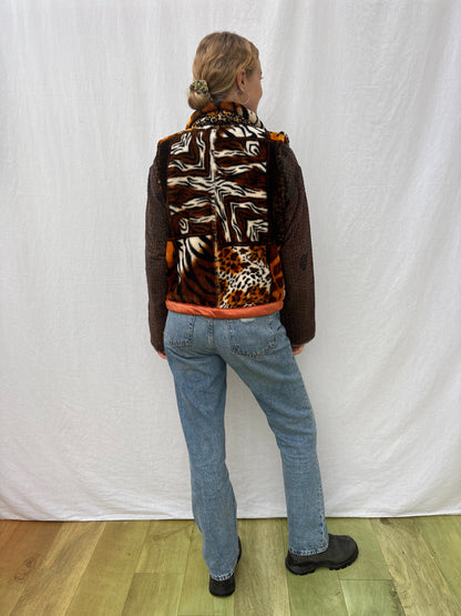 BLANKET GILET | Animal Tiger