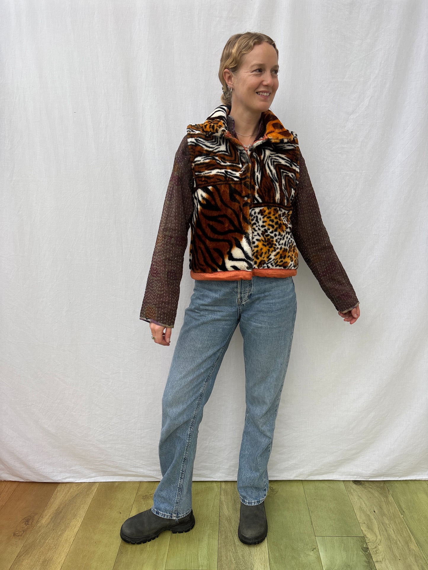 BLANKET GILET | Animal Tiger