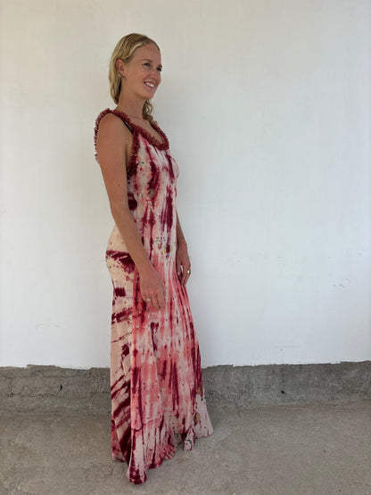 RUFFLE DRESS | Soft rose
