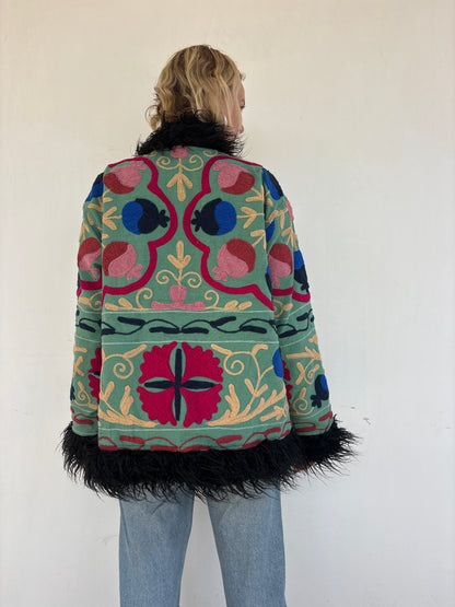 PENNY COAT | Sage ~ Fur lined