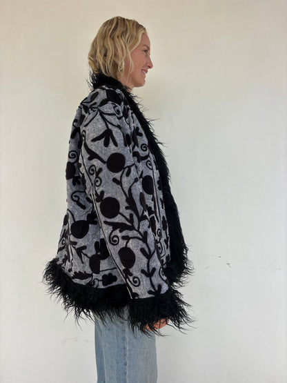 PENNY COAT | Pebble ~ Fur lined