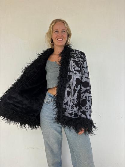 PENNY COAT | Pebble ~ Fur lined