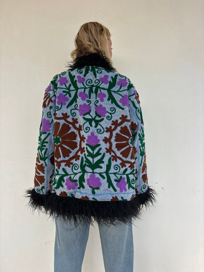 PENNY COAT | Lagoon ~ Fur lined