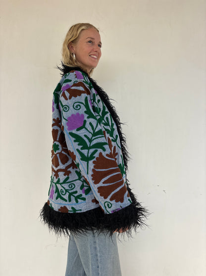 PENNY COAT | Lagoon ~ Fur lined