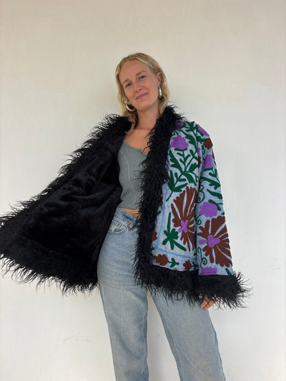 PENNY COAT | Lagoon ~ Fur lined