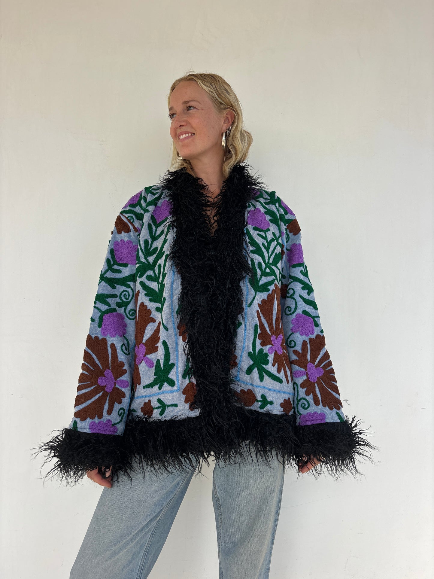 PENNY COAT | Lagoon ~ Fur lined
